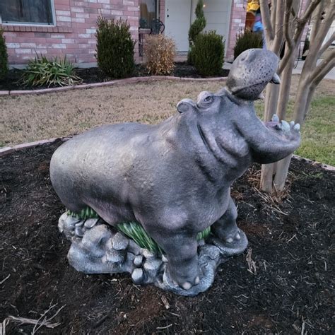 hermes hippo|hippo statues in hutto.